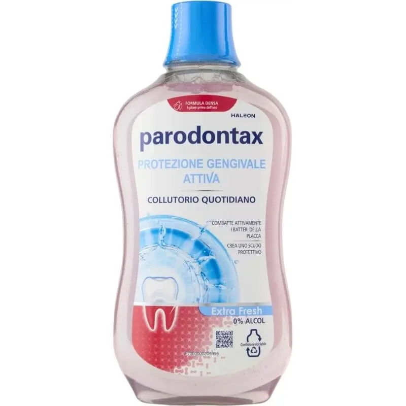 Parodontax Protecție gingivală extra fresh – apă de gură pentru gingii și dinți sănătoși, 500 ml — preț și oferte