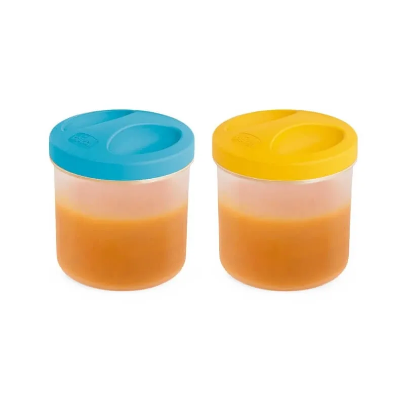 Borcane Chicco – 2 recipiente pentru mâncare destinate termosului pentru mâncare de 250 ml — preț și oferte