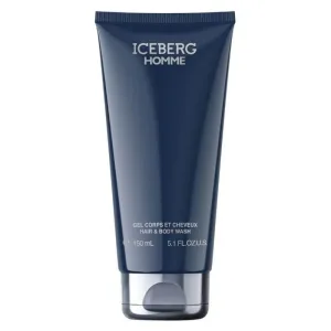 Iceberg Homme hair &amp; body wash – gel de duș energizant și răcoritor pentru corp și păr, 150 ml