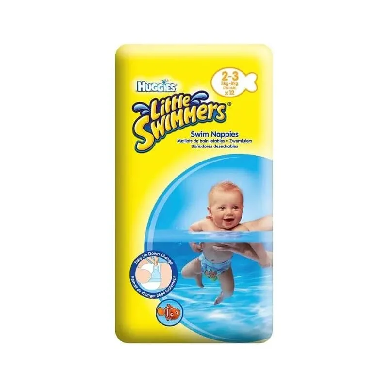 Huggies Little Swimmers – 12 scutece mărimea S, pentru copii de 2-3 ani, cu greutatea între 3 și 8 kg — preț și oferte