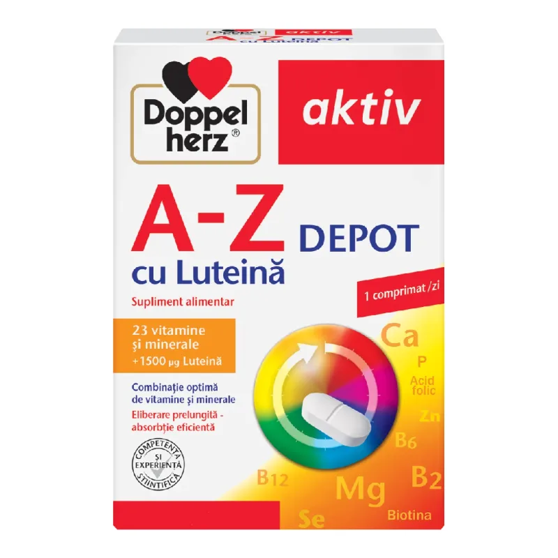 A-Z Depot cu Luteina Aktiv, 60 comprimate, Doppelherz — preț și oferte
