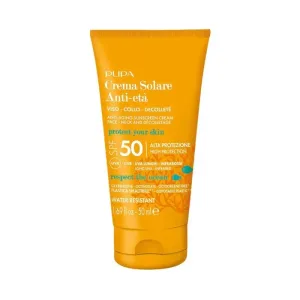 Pupa cremă de protecție solară pentru față SPF 50, anti-îmbătrânire, protecție ridicată, 50 ml