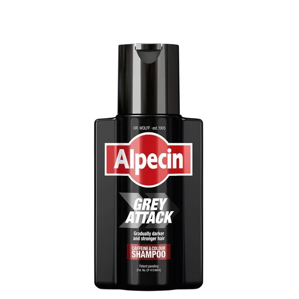 Sampon cu cafeina pentru parul grizonat Grey Attack, Alpecin | 200 ml Dr.Kurt Wolff — preț și oferte