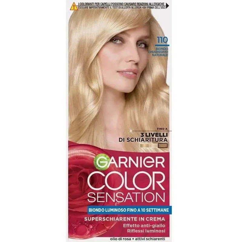 Garnier Color Sensation – vopsea permanentă nr. 110 blond foarte deschis natural — preț și oferte