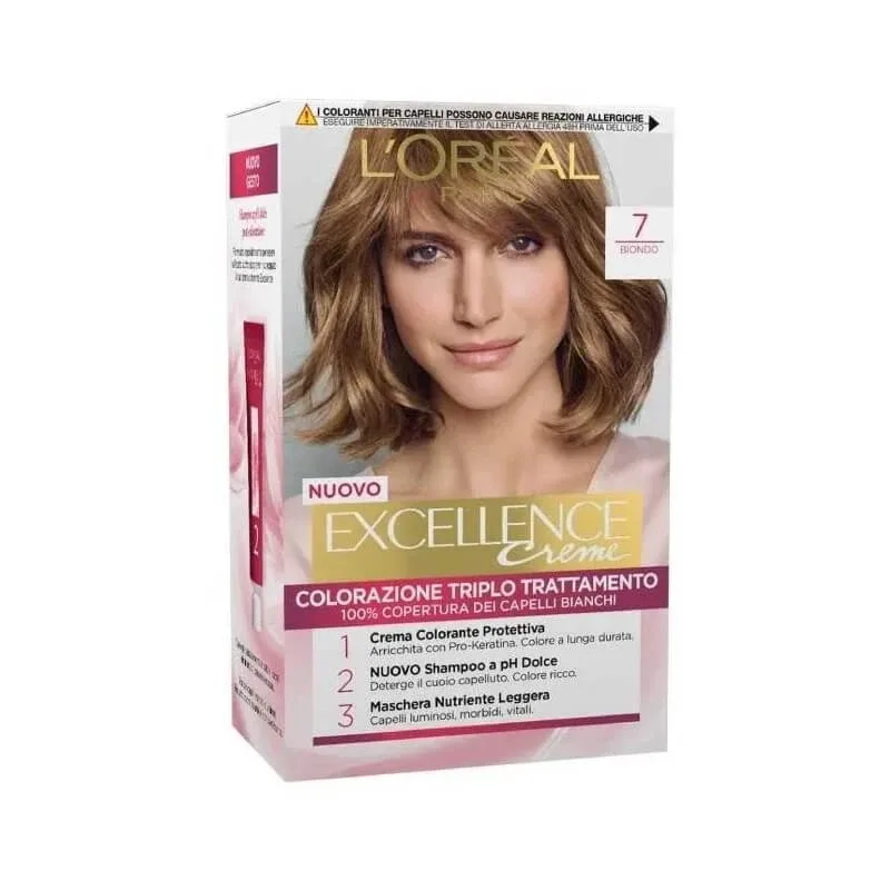 L'Oréal Paris Excellence Creme – tratament de colorare a părului nr. 7 blond — preț și oferte
