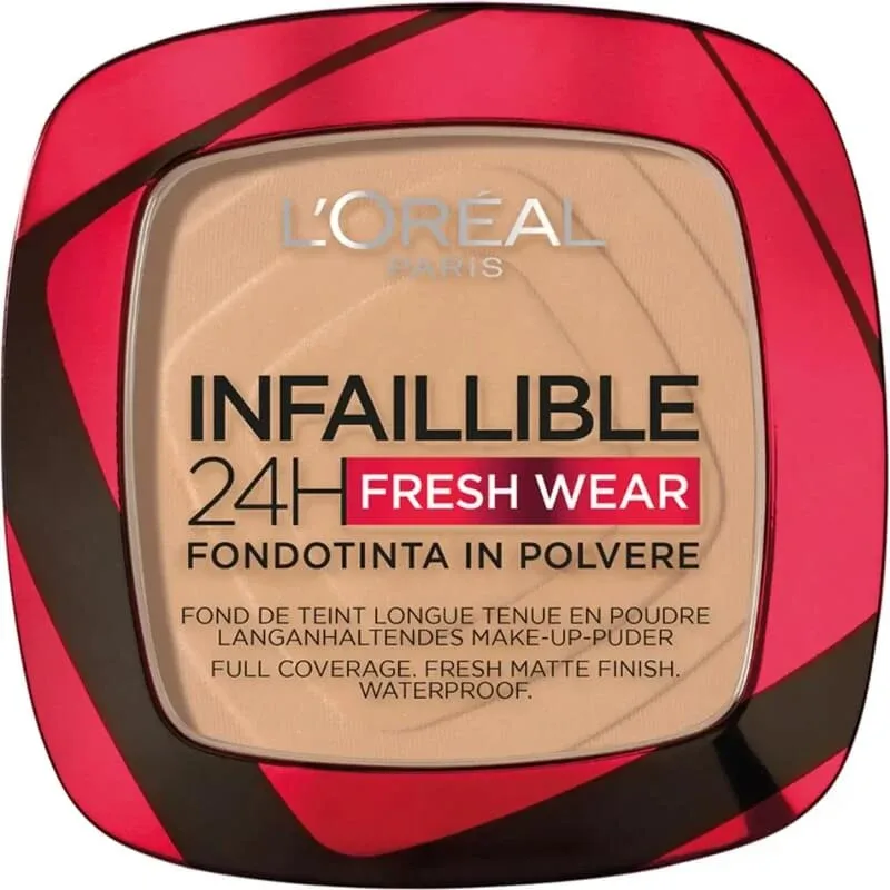 L’Oréal Paris Infaillible 24h Fresh Wear – fond de ten pudră – nr. 140 golden beige — preț și oferte