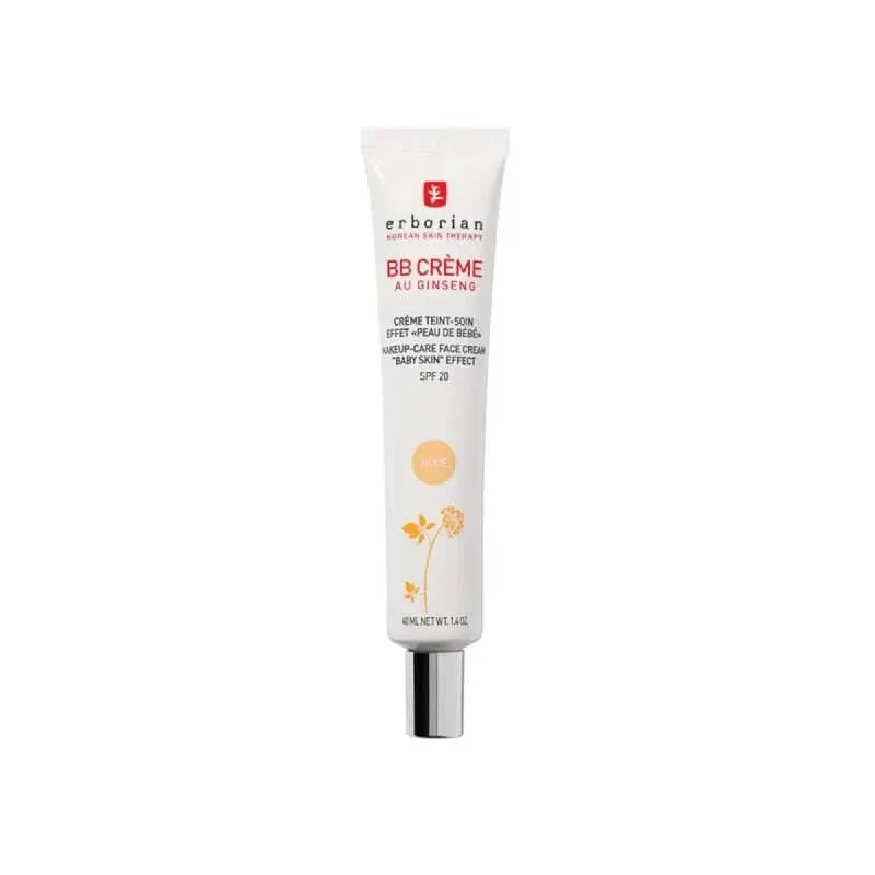 Erborian BB Cream cu ginseng – cremă colorată coreeană cu SPF 20, 40 ml – nuanța nude — preț și oferte