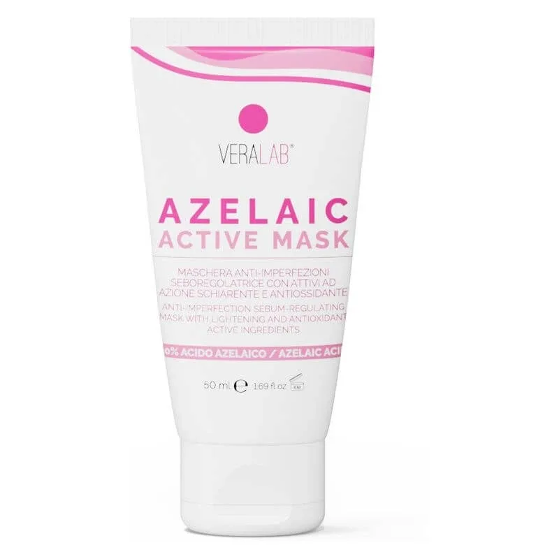 Veralab Azelaic active mask – mască facială purificatoare, anti-imperfecțiuni, cu efect seboregulator, 50 ml — preț și oferte