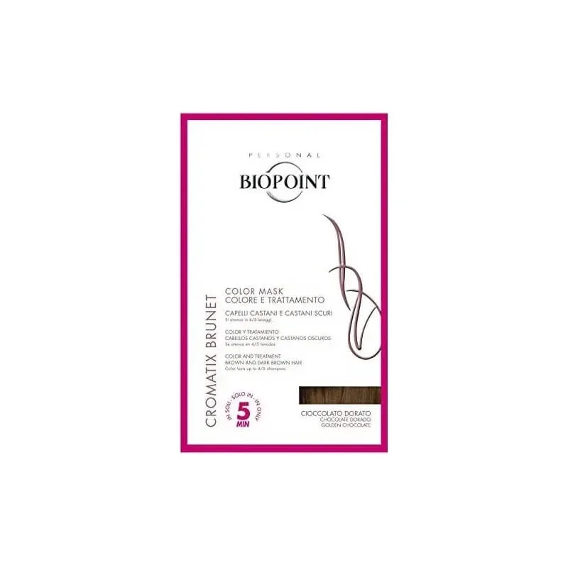 Biopoint Tratament de colorare Cromatix – mască de tratament pentru colorare în 5 minute, 30 ml, ciocolată aurie — preț și oferte