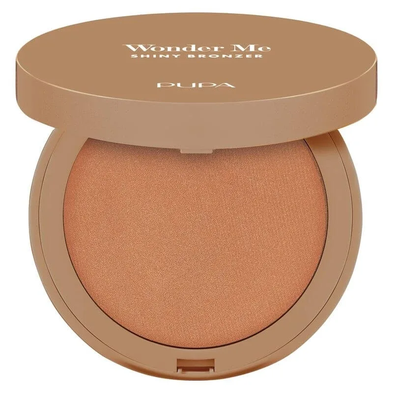 Pupa Wonder Me Shiny Bronzer – pudră bronzantă luminoasă nr. 002, nuanță medie-caldă — preț și oferte