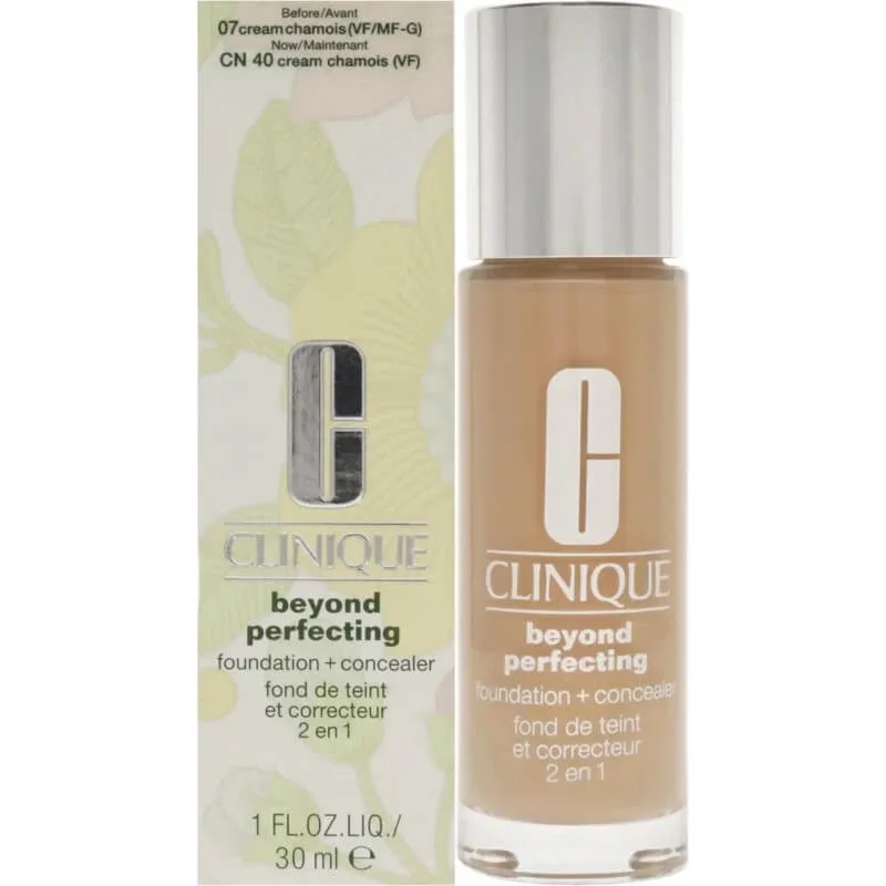 Clinique Beyond Perfecting – fond de ten și corector 2 în 1 – nr. 07 crem — preț și oferte