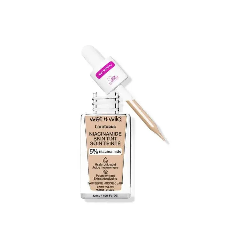 Wet n wild Bare Focus – fond de ten cu niacinamidă – bej deschis — preț și oferte