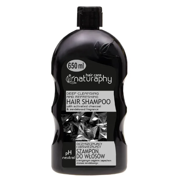 Sampon curatare profunda si reimprospatare cu carbune activ Naturaphy Men, Blux | 650 ml BLUX COSMETICS INFINITY — preț și oferte