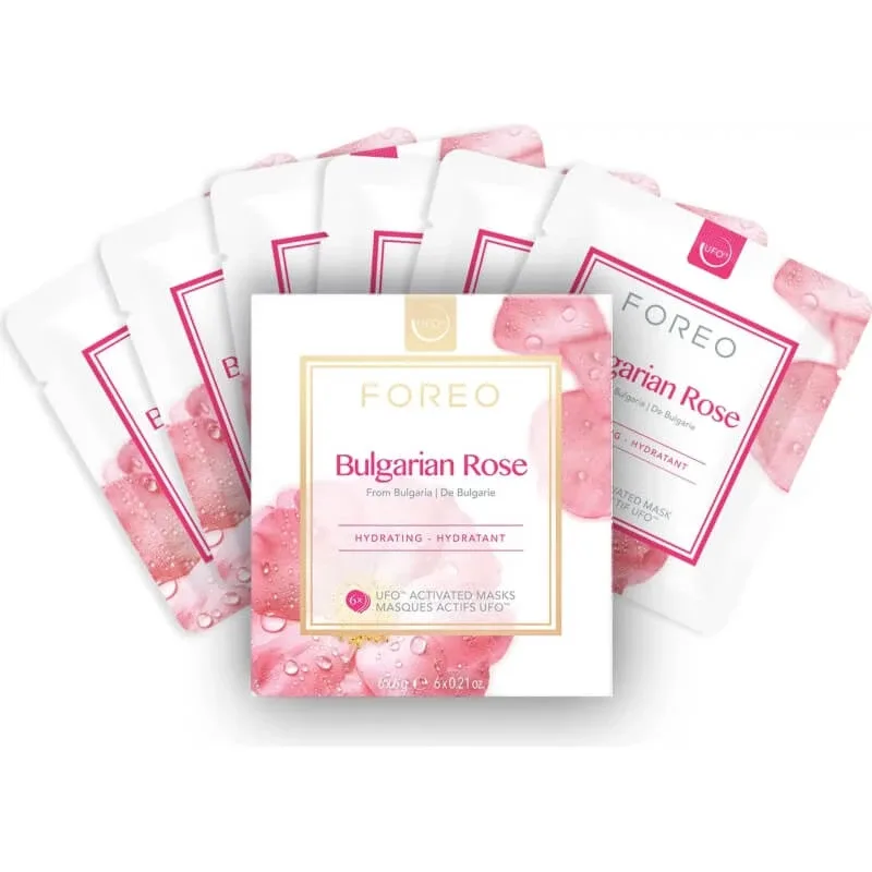 Măști Foreo Bulgarian Rose UFO Activated – 6 măști hidratante de câte 6 gr — preț și oferte