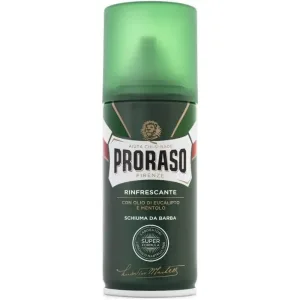 Proraso pentru toate tipurile de barbă – spumă de ras răcoritoare și tonifiantă cu ulei de eucalipt și mentol, 100 ml