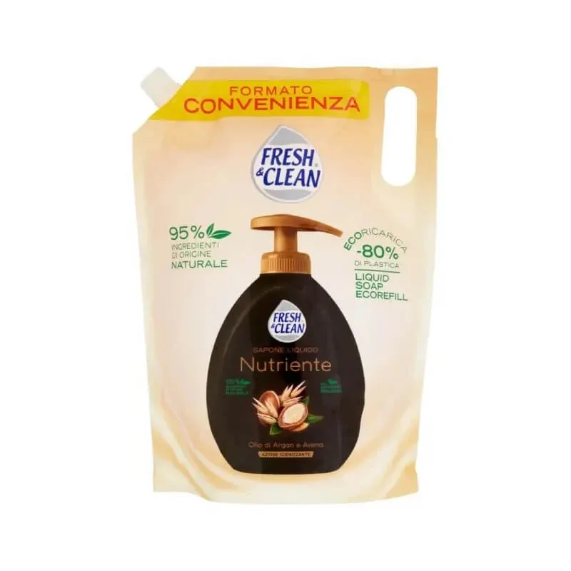 Fresh &amp; clean ulei de argan și ovăz – săpun lichid hrănitor – rezerve de 1 lt — preț și oferte