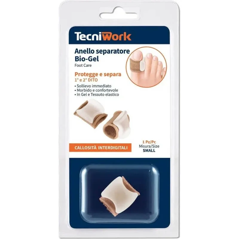 Tecniwork Inel separator din bio-gel pentru protejarea și separarea degetului 1 și 2 – mărimea S — preț și oferte