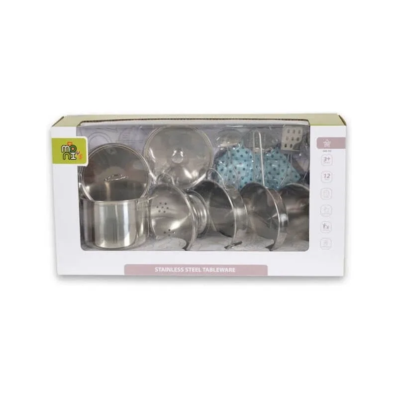 Moni trade Set de bucătărie – 12 ustensile din oțel inoxidabil — preț și oferte