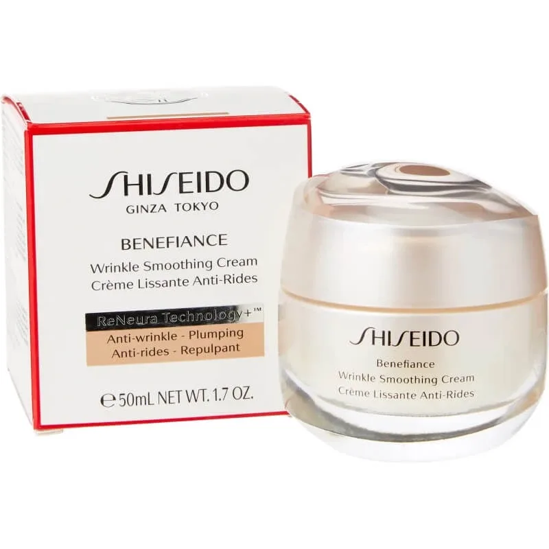 Shiseido Benefiance cremă pentru netezirea ridurilor - cremă anti-îmbătrânire 50 ml — preț și oferte