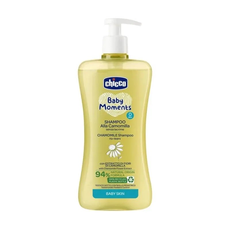 Chicco Baby Moments – șampon delicat cu mușețel, care nu provoacă lacrimi, de la 0 luni în sus, 500 ml — preț și oferte