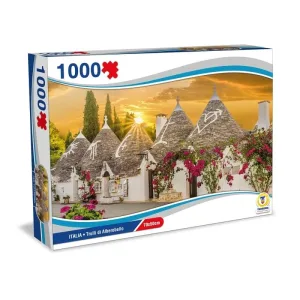 Teorema Puzzle Italia – Trulli din Alberobello, puzzle de 1000 de piese, 70x50 cm