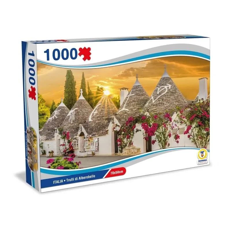 Teorema Puzzle Italia – Trulli din Alberobello, puzzle de 1000 de piese, 70x50 cm — preț și oferte