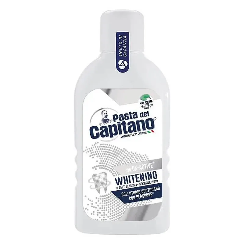 Pasta del capitano Ox active whitening – apă de gură pentru albirea dinților sensibili, 400 ml — preț și oferte