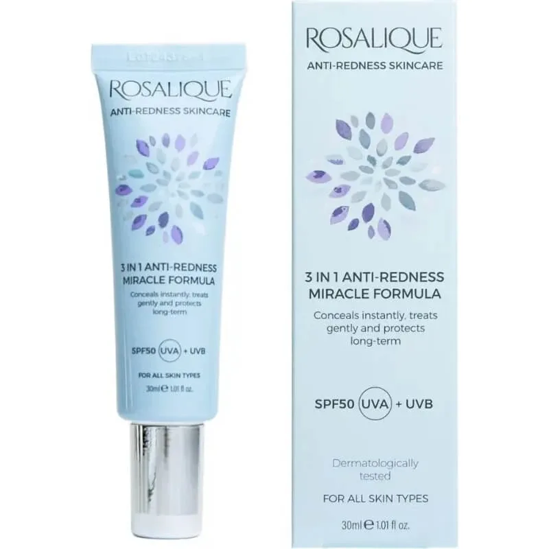 Rosalique 3 în 1 anti-roșeață SPF 50, formula miraculoasă – cremă de față anti-roșeață, 30 ml — preț și oferte