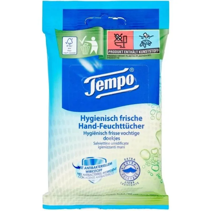 Tempo Fresh to go protect - 10 șervețele umede — preț și oferte