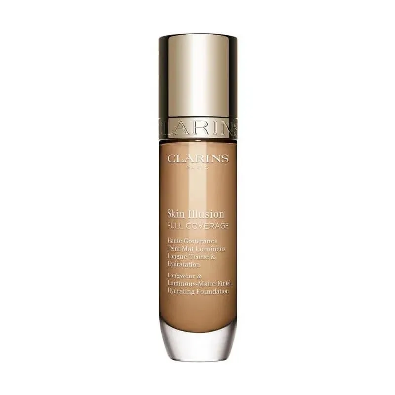 Clarins Skin Illusion Full Coverage – fond de ten cu efect mat și luminos – nr. 108.5w — preț și oferte