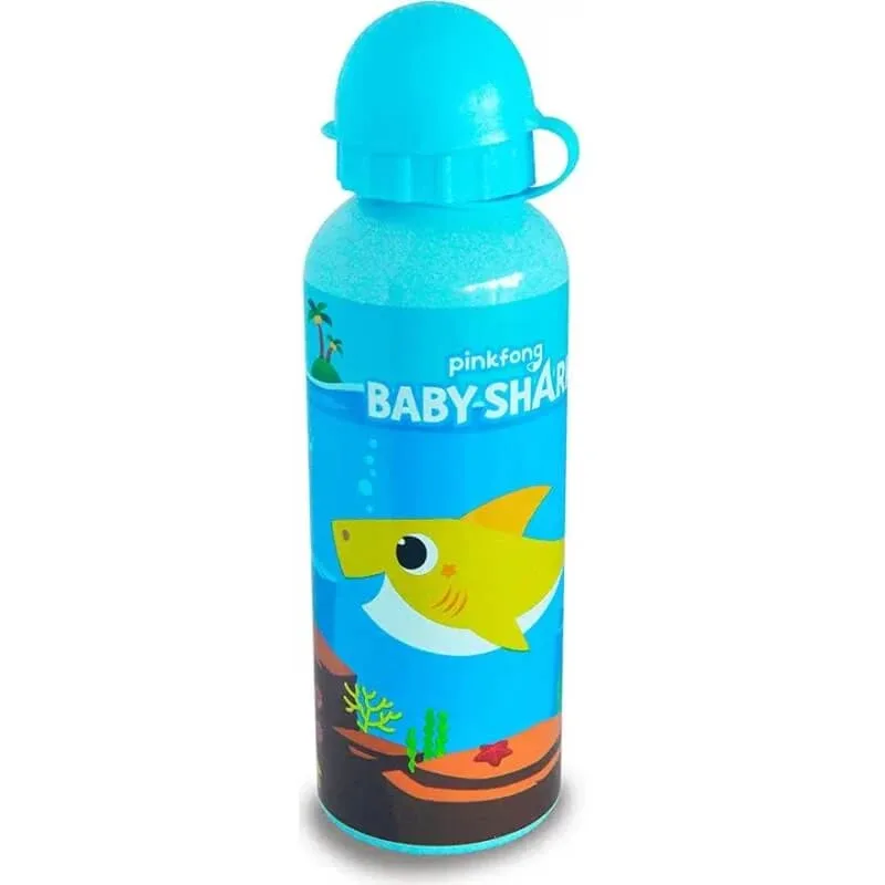 4m Sticlă de apă din aluminiu cu motive „Baby Shark” – culori asortate — preț și oferte