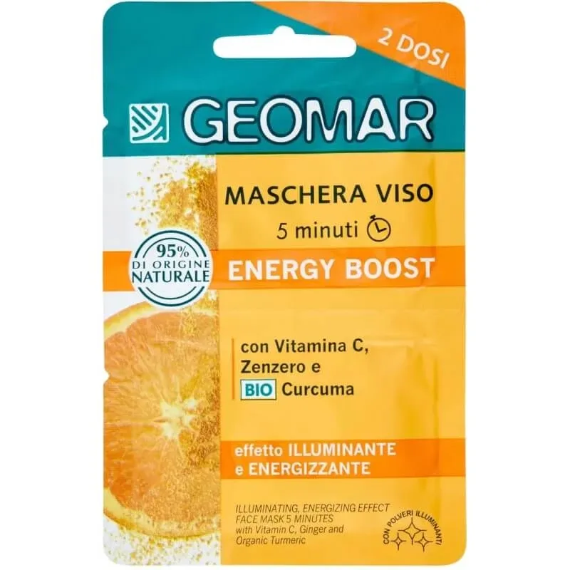 Geomar Energy Boost – mască de față iluminatoare și energizantă, 2 doze — preț și oferte