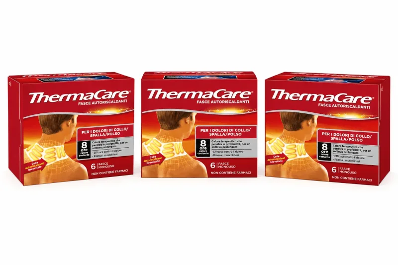 THERMACARE 3x6 Benzi autoîncălzitoare pentru gât, umăr și încheietură — preț și oferte