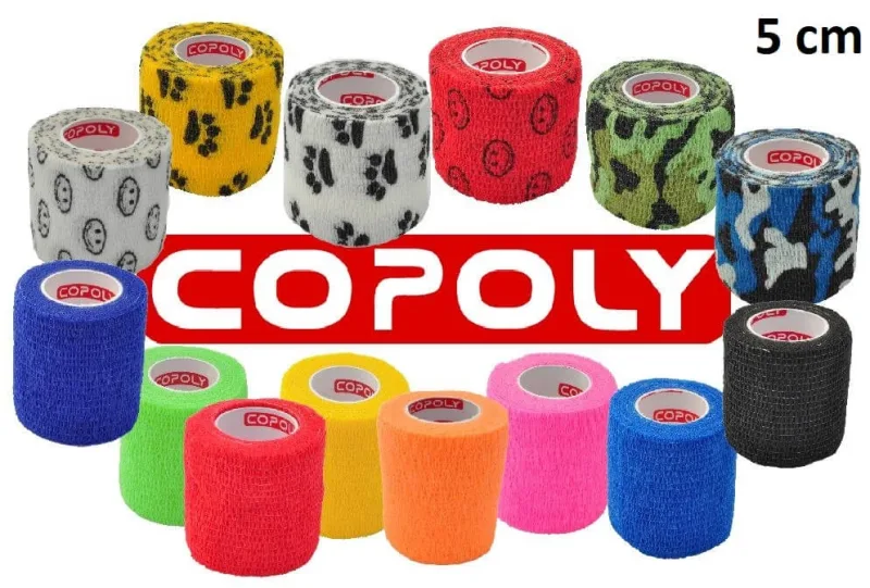Pansament autoaderent COPOLY 5cm x 457cm culori mixte — preț și oferte