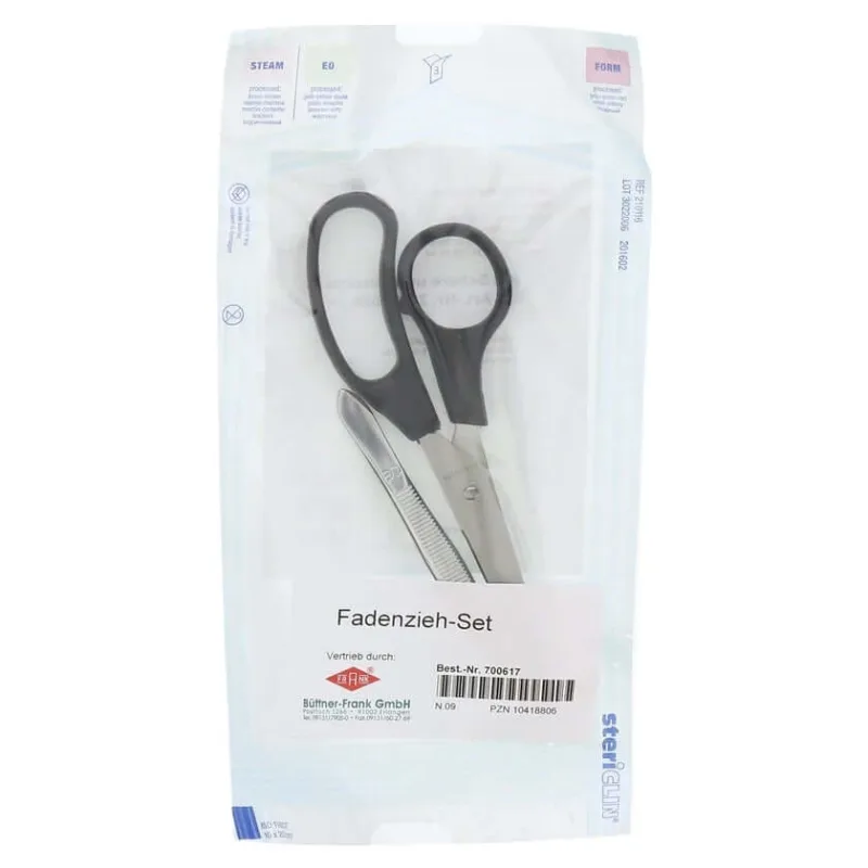 SET de tragere a suturilor sterile cu foarfece + pensete 1 buc — preț și oferte