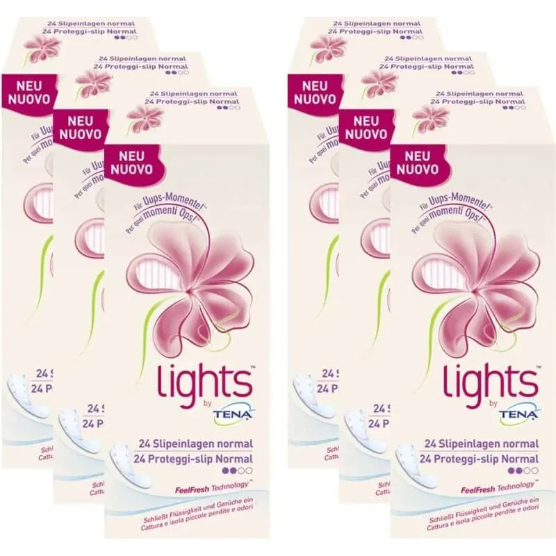 Tena Lights Sensitive – 24 de protecții pentru vagin de tip „normal”, pliate, pentru pierderi urinare — preț și oferte
