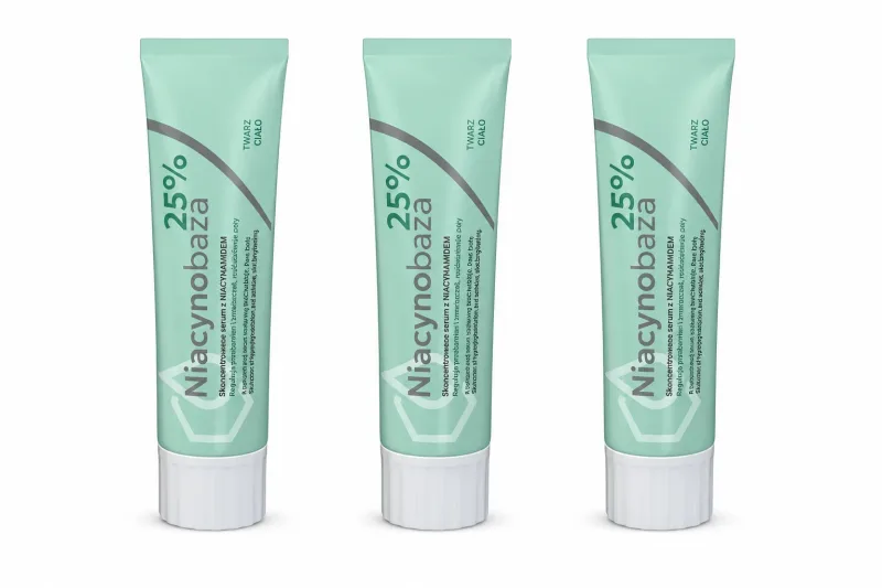 Niacynobaza 25% ser concentrat cu niacinamidă, pentru față și corp, 3x30 g, Farmapol — preț și oferte