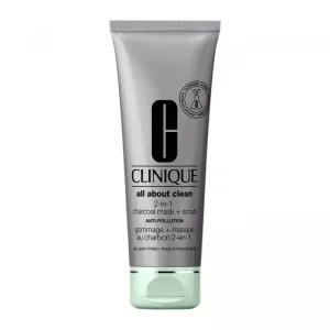Clinique All About Clean 2-in-1 Mască de față purificatoare cu cărbune, 100ml