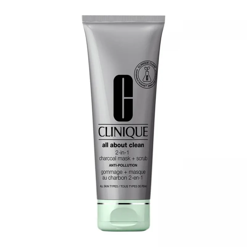 Clinique All About Clean 2-in-1 Mască de față purificatoare cu cărbune, 100ml — preț și oferte
