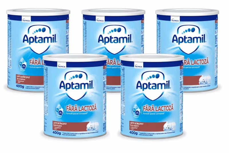 Formulă de lapte de început Fără Lactoză, 5x400 g, Aptamil — preț și oferte