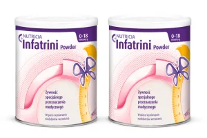 Formulă nutritivă pentru sugari Infatrini Pudră, de la naștere, 2x400 g, Nutricia