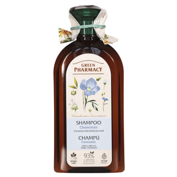 Sampon pentru par fragil si deteriorat cu extract de Musetel, Green Pharmacy | 350 ml GREEN PHARMACY INFINITY — preț și oferte