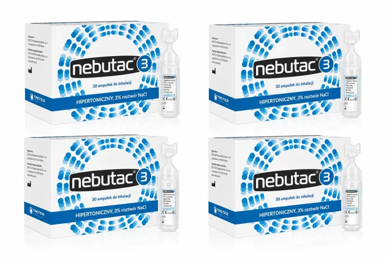 Nebutac 3, soluie pentru inhalare, 3%, 120 fiole de 4 ml. Tactica — preț și oferte