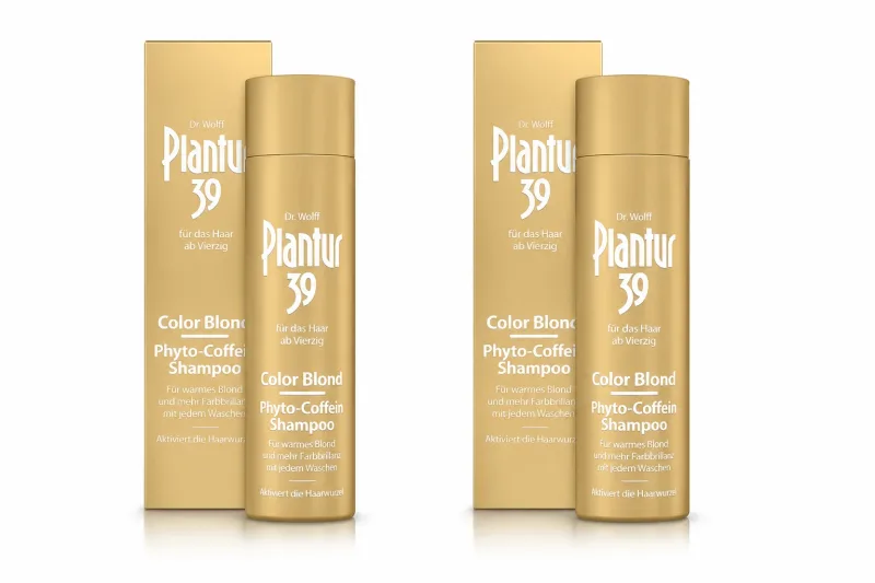Sampon colorant Color Blonde Phyto-Caffeine Plantur 39, 2x250 ml, Dr. Kurt Wolff — preț și oferte