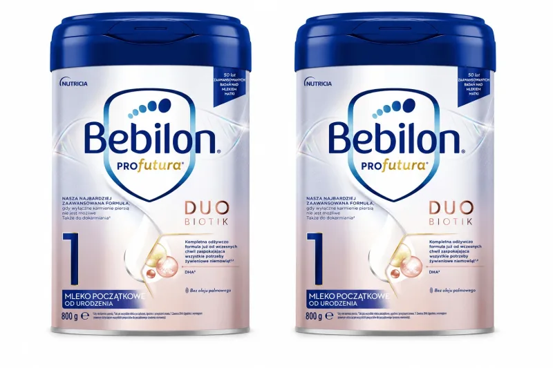 Lapte pentru sugari Bebilon Profutura DuoBiotik 1, de la naștere, 2x800 g, Nutricia — preț și oferte