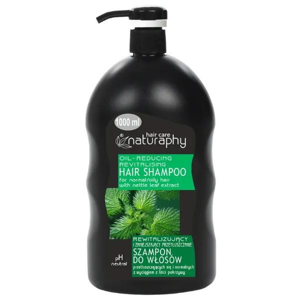 Sampon pentru par normal si gras cu extract din frunze de Urzica Naturaphy, Blux | 1L BLUX COSMETICS INFINITY — preț și oferte