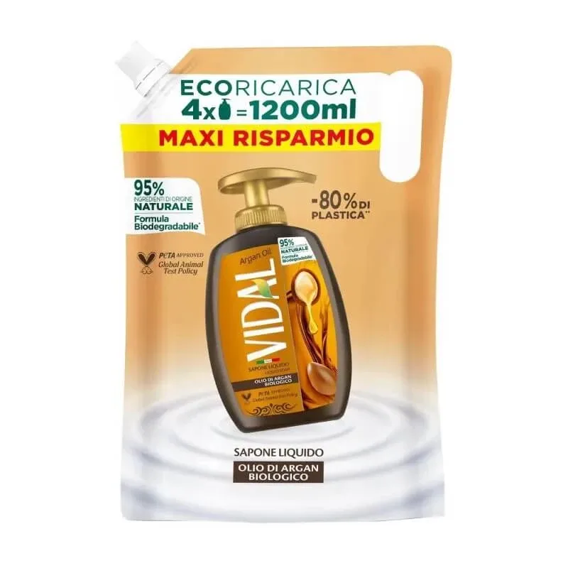 Ulei de argan Vidal – săpun lichid hidratant – rezerve de 1,2 l — preț și oferte