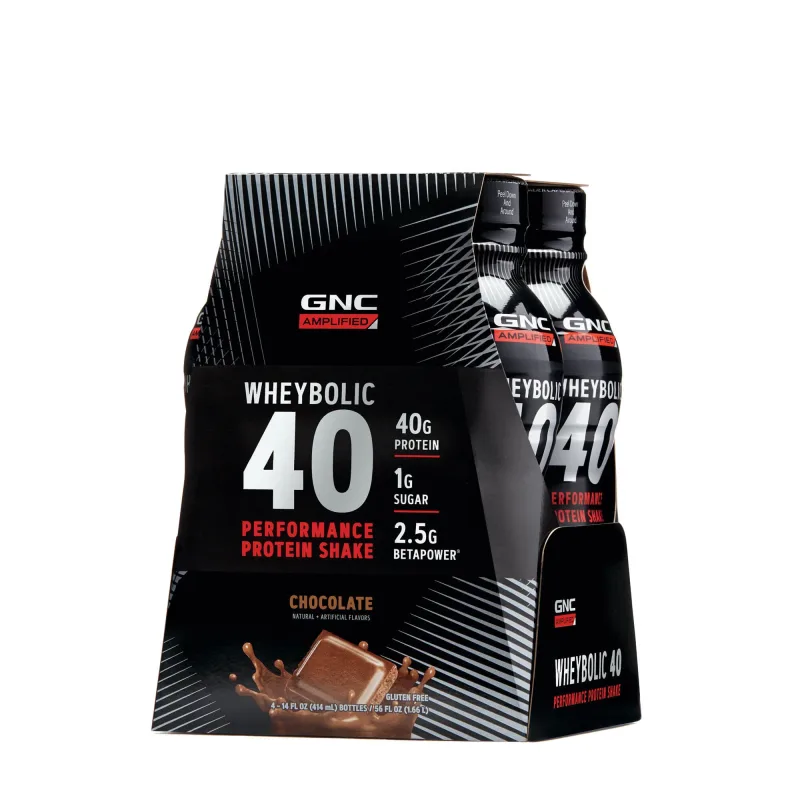 Gnc Amp Wheybolic 40, Shake Proteic Rtd Cu Aroma De Ciocolata, 414 Ml — preț și oferte