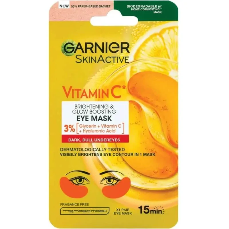 Garnier Skin Active Vitamin C Eye Mask – 2 plasturi iluminatori pentru zona ochilor — preț și oferte
