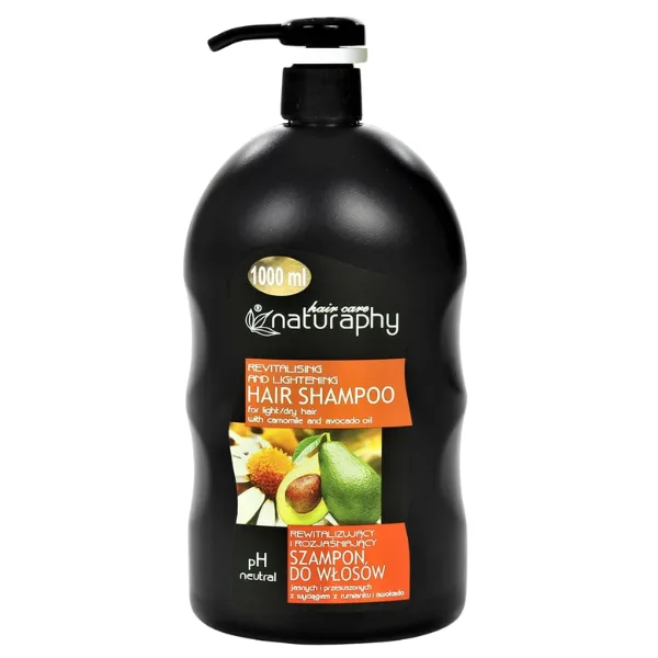 Sampon pentru par subtire si uscat cu Musetel si Ulei de Avocado Naturaphy, Blux | 1L BLUX COSMETICS INFINITY — preț și oferte